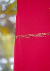 Pashmina Emboridered Shawl D - 61E - Red