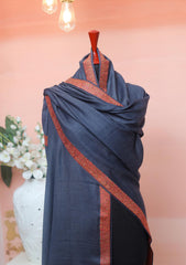 Pashmina Kashmiri Work Shawl D - 0009 - Marble Grey