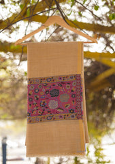 Pure Pashmina Kaani Jamawar Shawl D - 67F - L Gold