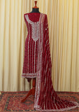 Winter Collection - Riwaj - Chiffon W/ Gota Work - Maroon