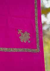 Pashmina Emboridered Shawl D - 61 - D Pink