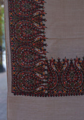 Pashmina Emboridered Shawl D - 23 - Skin