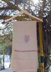 Wool Needle Work Shawl D - 33 - Skin