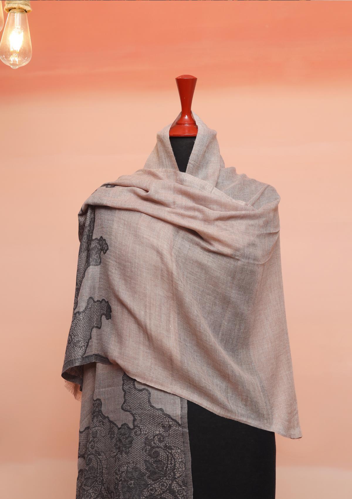 Pure Pashmina Kaani Jamawar Scarf D - 13C