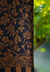 Pure Pashmina Kaani Jamawar Scarf D - 11 - B Golden