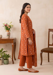 Winter - Rubaaiyat - Pashmina Embroidered 26 - D#09 - Rust