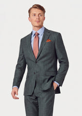 Loro Piana Summer Time Wool Linen & Silk Fabric - B Green