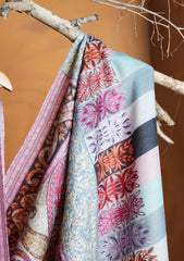 Pashmina Qalamkari Jaaldar Ari Work Shawl D#18 - Multi