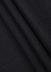 Scabal Silver Cloud Super 120's Textured 240 Gr Wool Suiting - Charcoal