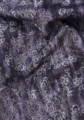 Elite Men Yarn Count Digital Selvage Satin Cotton Fabric - P Multi