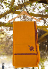 Pashmina Emboridered Shawl D - 61 - Mustard