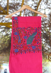 Pashmina Emboridered Shawl D - 74 - D Pink
