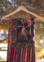 Pure Pashmina Kaani Jamawar Shawl D - 70 - Multi