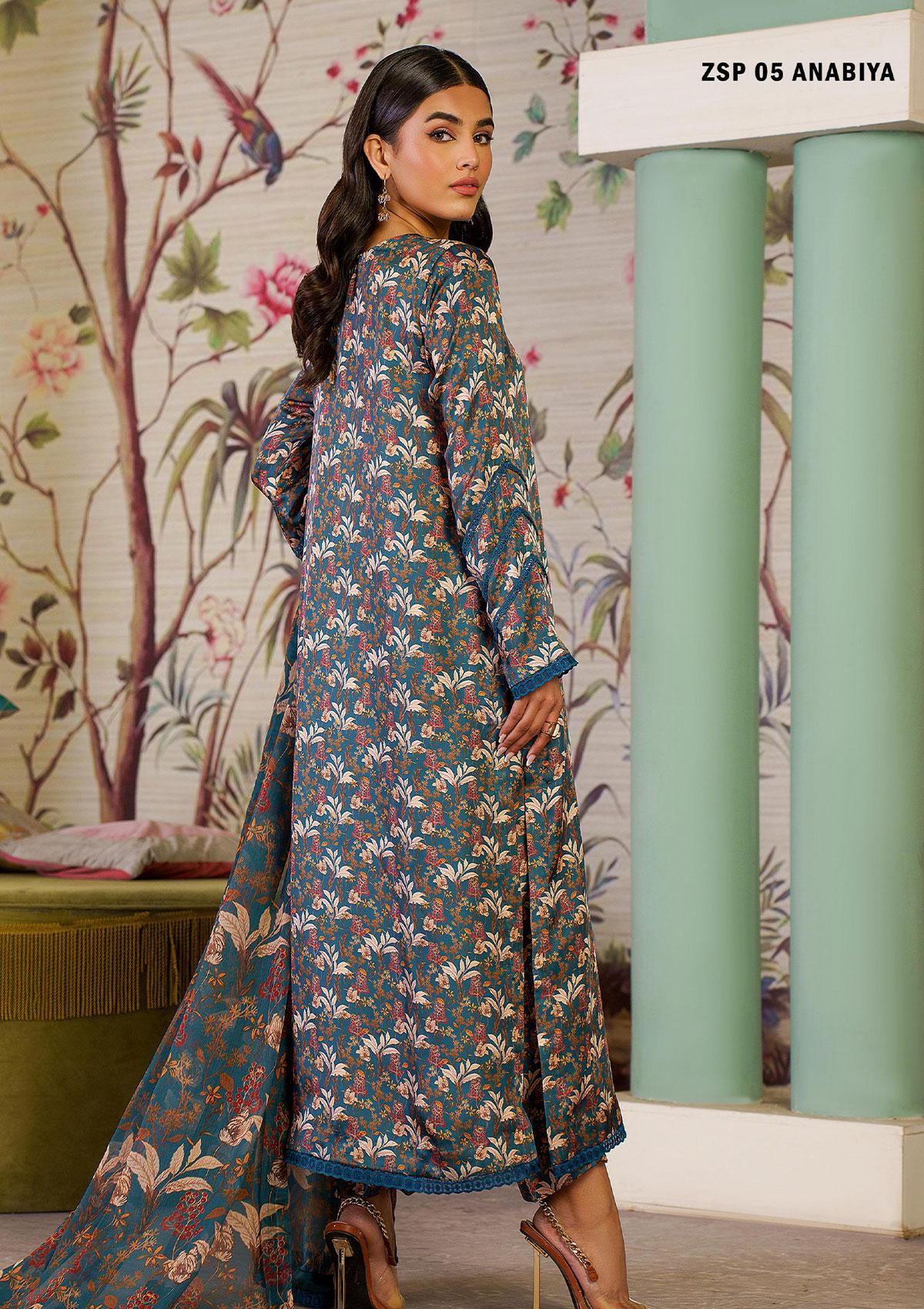 Silk Collection - Zarif - Printed Silk - ZSP#05 - Anabiya