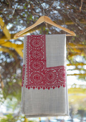 Pashmina Ari Work Shawl D - 134 - Pink