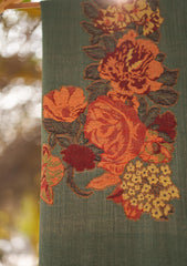 Pure Pashmina Kaani Jamawar Shawl D - 72 - Green