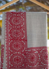 Pashmina Ari Work Shawl D - 134 - Pink