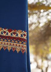 Pashmina Ari Work Shawl D - 113 - Ink Blue