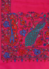Pashmina Emboridered Shawl D - 74 - D Pink