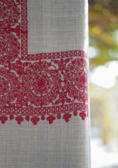 Pashmina Ari Work Shawl D - 134 - Pink