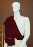 Men Shawls - Wool Shawls - D#48 - Maroon