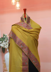 Pashmina Kashmiri Work Shawl D - 0006 - M Golden