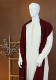 Men Shawls - Wool Shawls - D#48 - Maroon