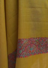 Pashmina Kashmiri Work Shawl D - 0006 - M Golden