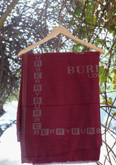 Pure Pashmina Kaani Jamawar Scarf D - 21 - D Maroon