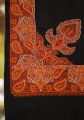 Pashmina Emboridered Shawl D - 111 - Black