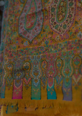 Pure Jamawar Kaani Shawl D - 2257 - Mustard