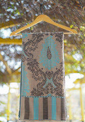 Pure Pashmina Kaani Jamawar Shawl D - 89 - Brown