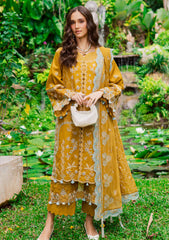 Winter - Marjjan - Bella 25 - Embroidered Karandi - MWK#38 A - MUSTARD