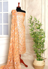 Formals - Fancy Closet - 2 pcs Suit - Chiffon Jamawar D#530 Peach