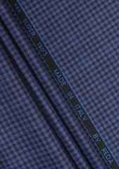 Reda Panache Super 130's Wool Fabric - N Blue