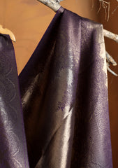 Silk Zari Jamawar Shawl D#18 - Purple