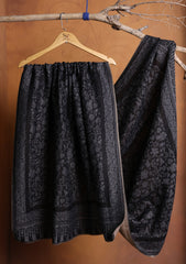 Pashmina Zari Jamawar Shawl D#89 - Black