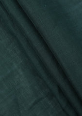 Thai Cotton Selvage Plain Linen Fabric - D Green