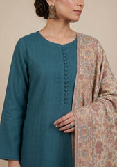 Winter - Riwaj - Pashmina Kani Jamawar 3 Pcs Suit - D#01 - Z Skin