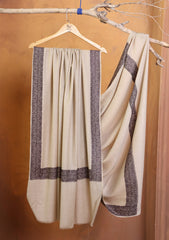 Pashmina Embroidered Border Shawl D#258 - Skin