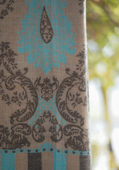 Pure Pashmina Kaani Jamawar Shawl D - 89 - Brown