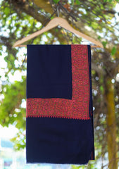 Pashmina Emboridered Shawl D - 119 - N Blue