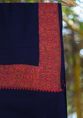 Pashmina Emboridered Shawl D - 119 - N Blue