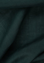 Thai Cotton Selvage Plain Linen Fabric - D Green