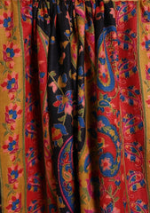 Pashmina Qalamkari Needle Work Shawl D#10 - Multi