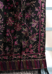 Karandi Embroidered Shawl D#16 - Black