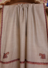 Pashmina Kashmiri Border Scarf D#23 - Skin