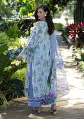 Lawn - Elaf Premium - Signature Embroidered Prints 26 - ESA#06A - MOONLIT PETALS