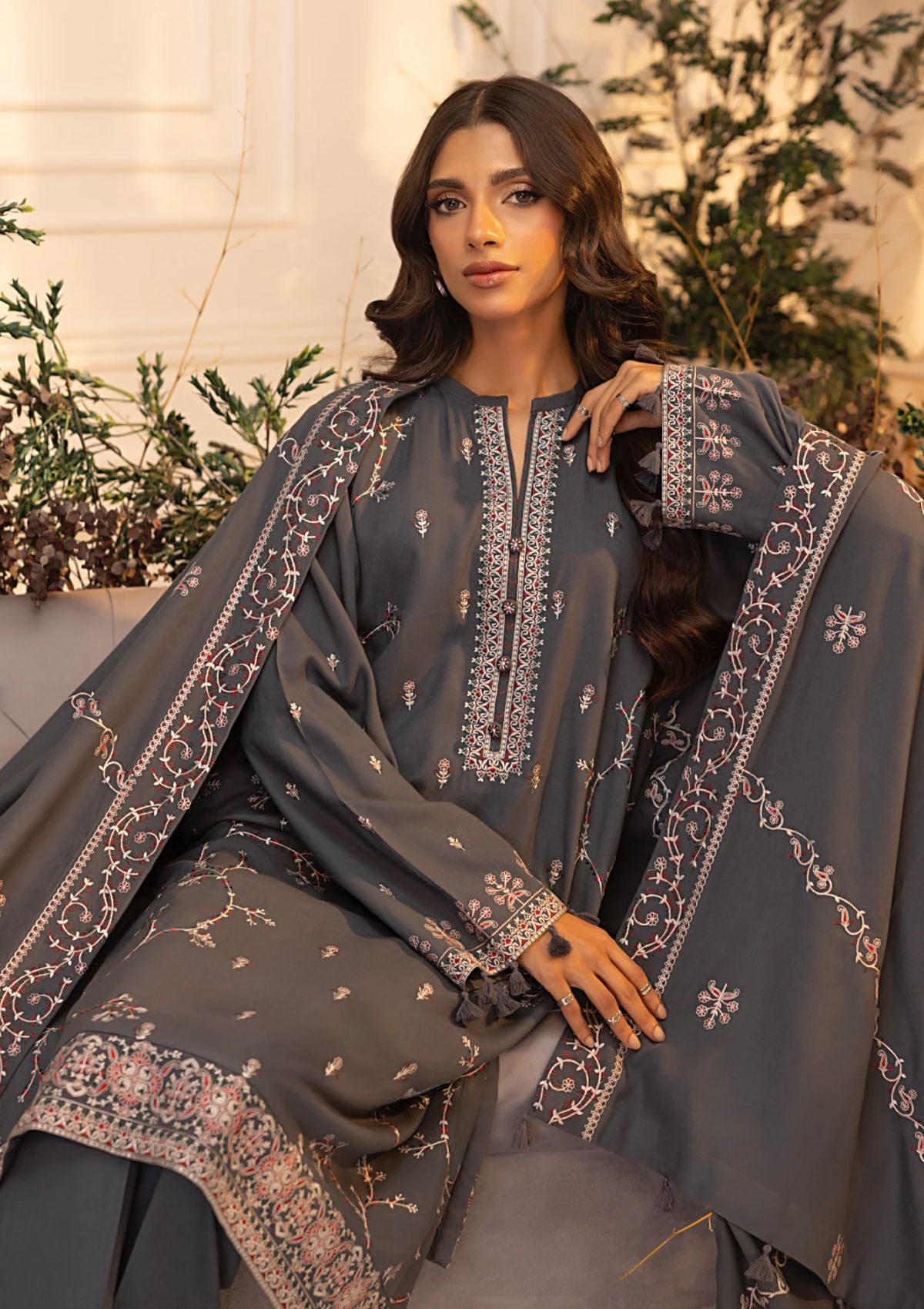 Winter Collection - Lakhany - Cashmi Wool - LCW24#LG-SK-0237