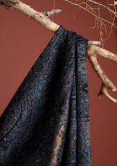 Pashmina Zari Jamawar Shawl D - 19 - DN Blue